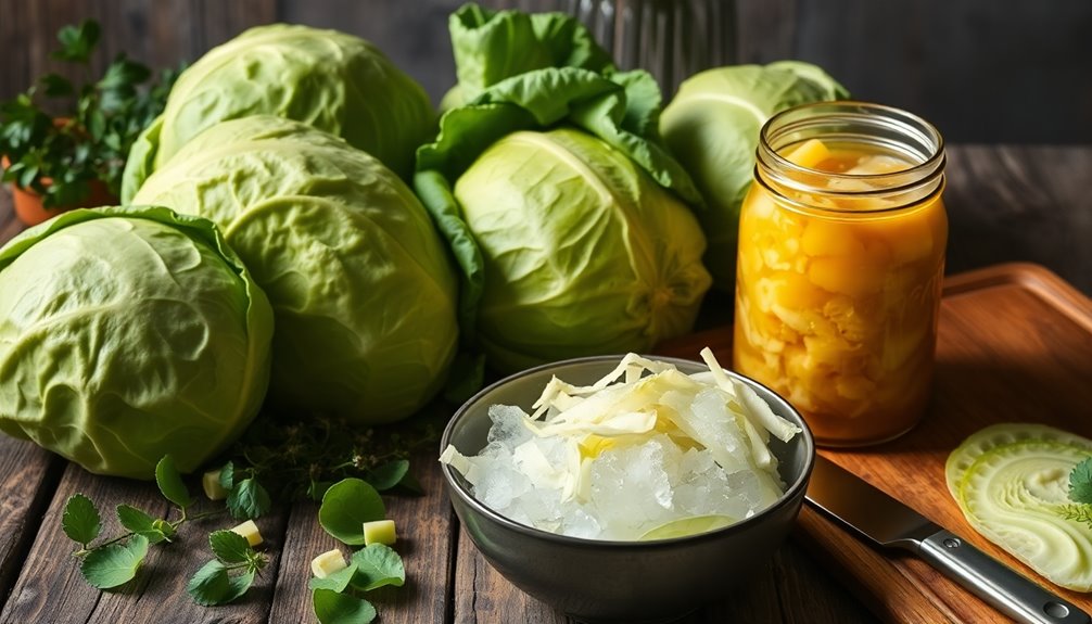 cabbage preparation for preservation