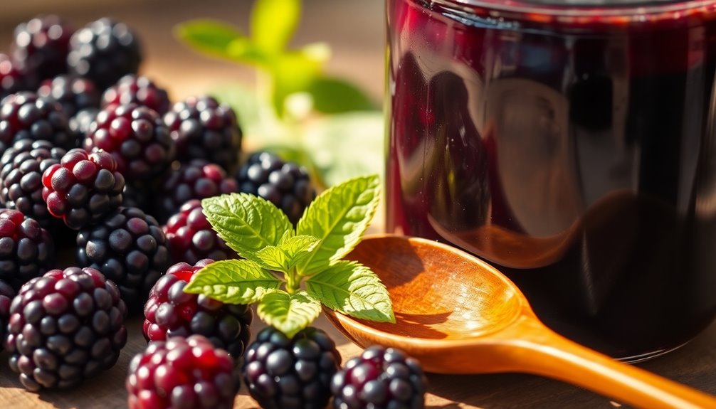 choosing ripe blackberries wisely