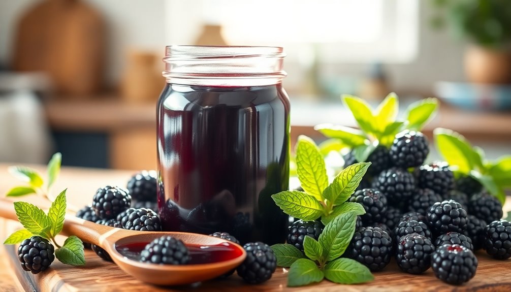 delicious blackberry syrup ingredients