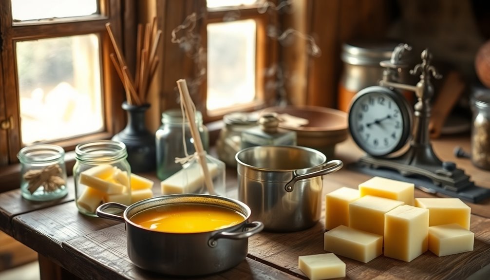 diy tallow candle making