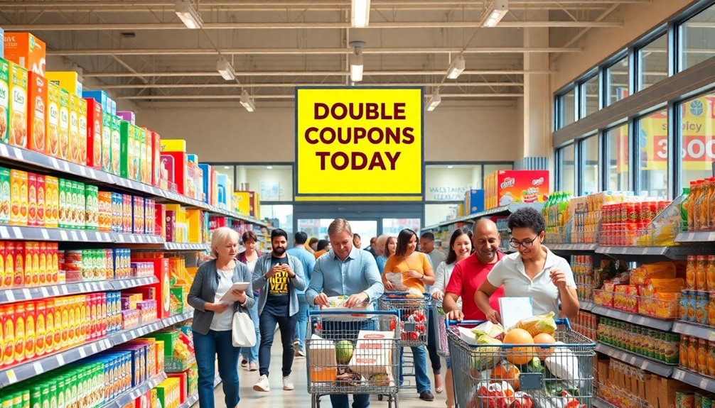 grocery stores doubling coupons