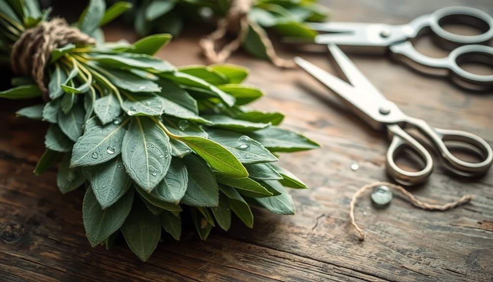 harvest fresh sage responsibly