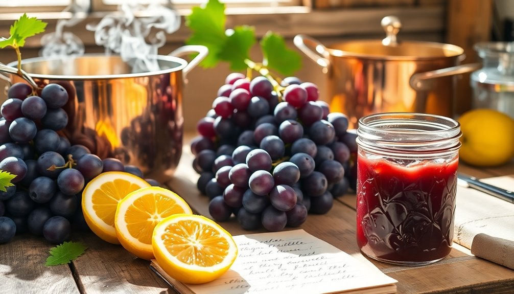 key ingredients for grape butter