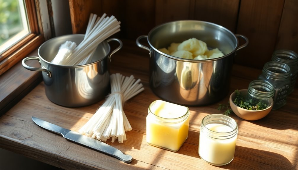 materials for tallow candles