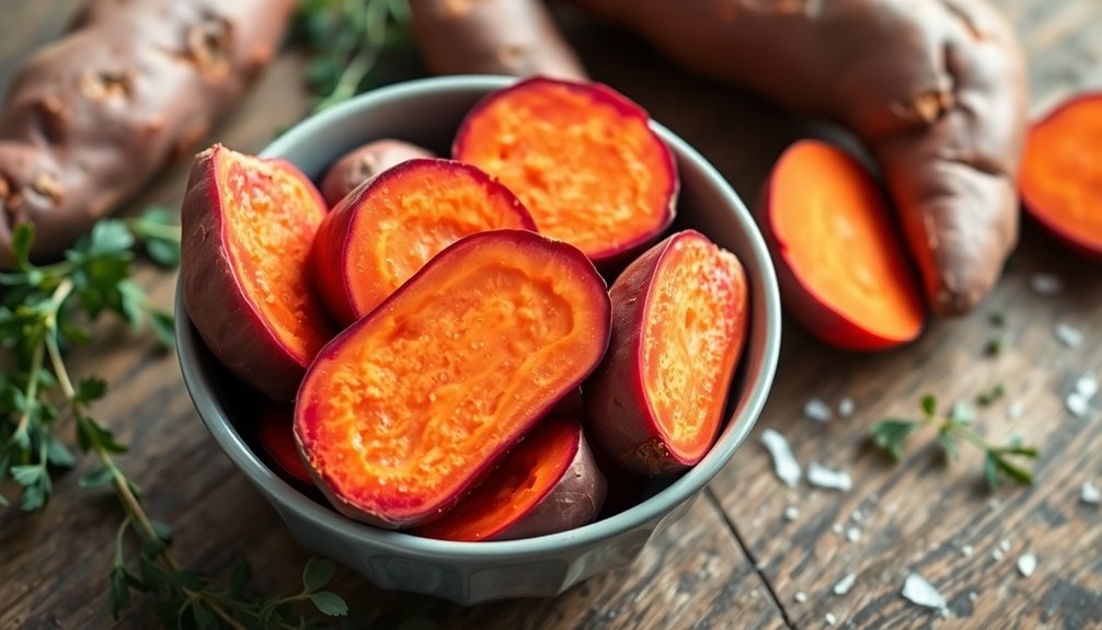 nutrient rich garnet sweet potatoes